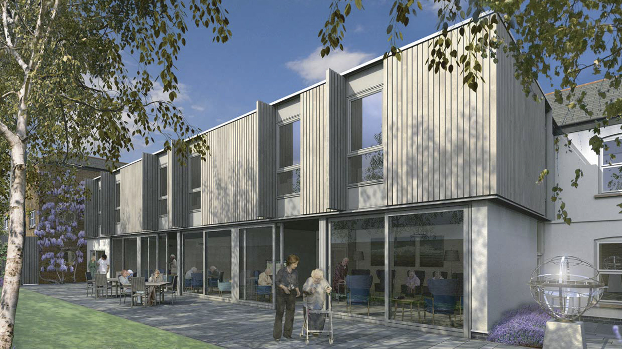  Care Home London Exterior Timber Shutters