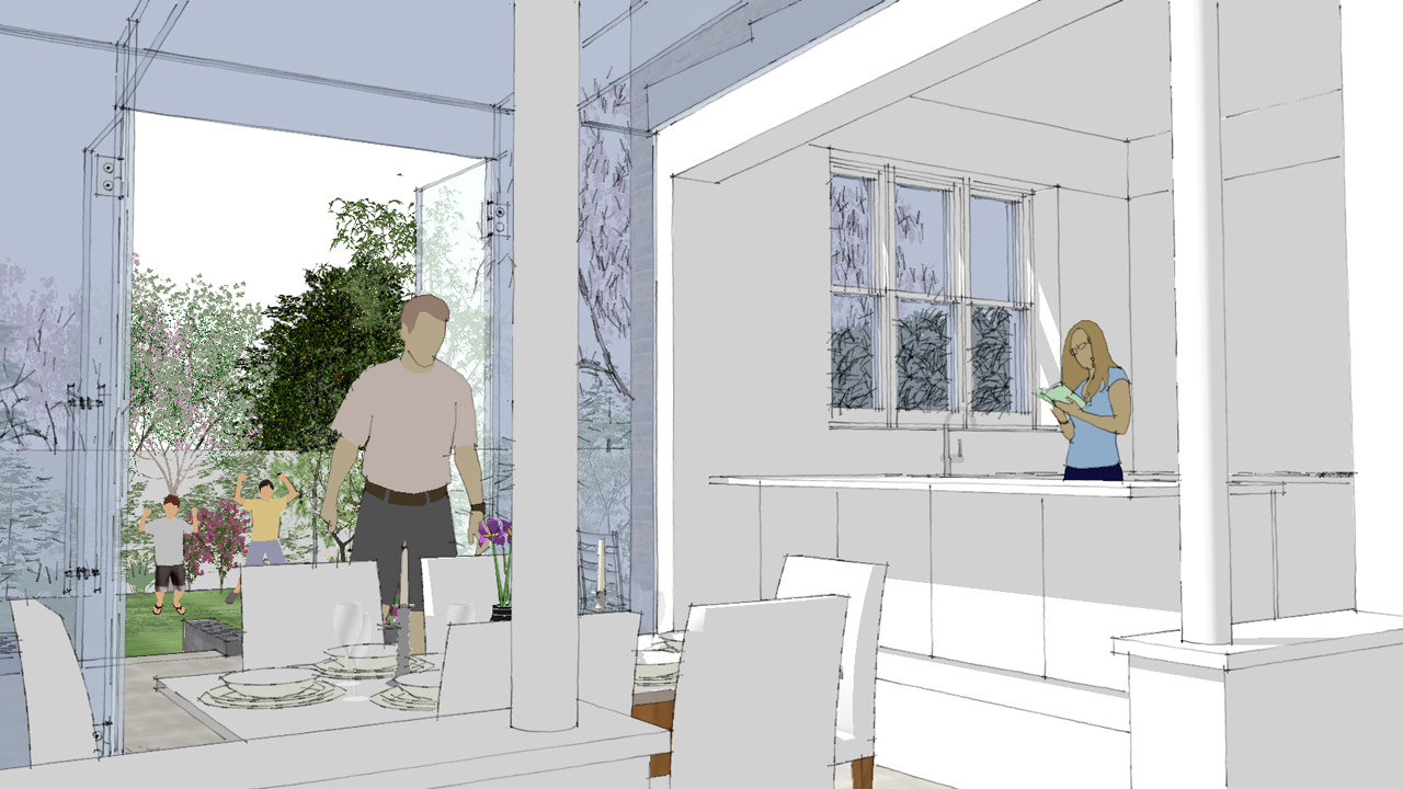Architect_Residential_Extension_Greenwich_Visualisation_Dining